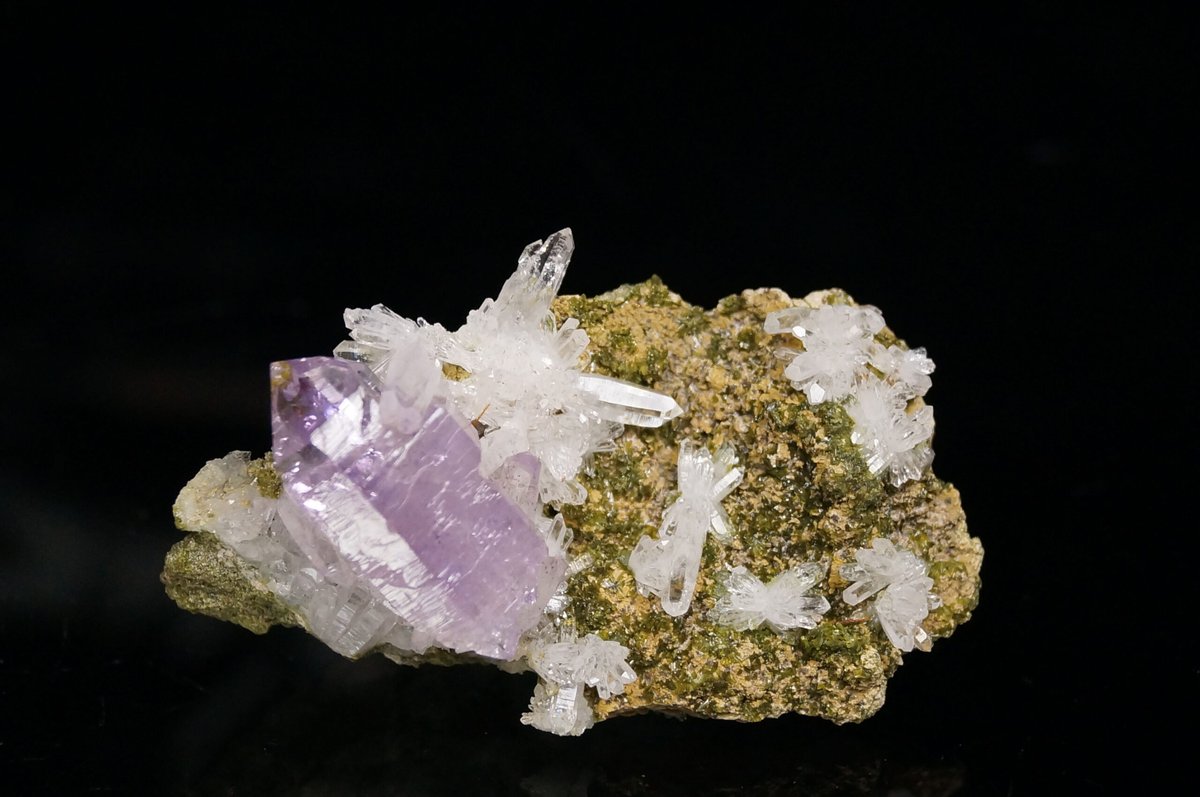 Amethyst, Epidote