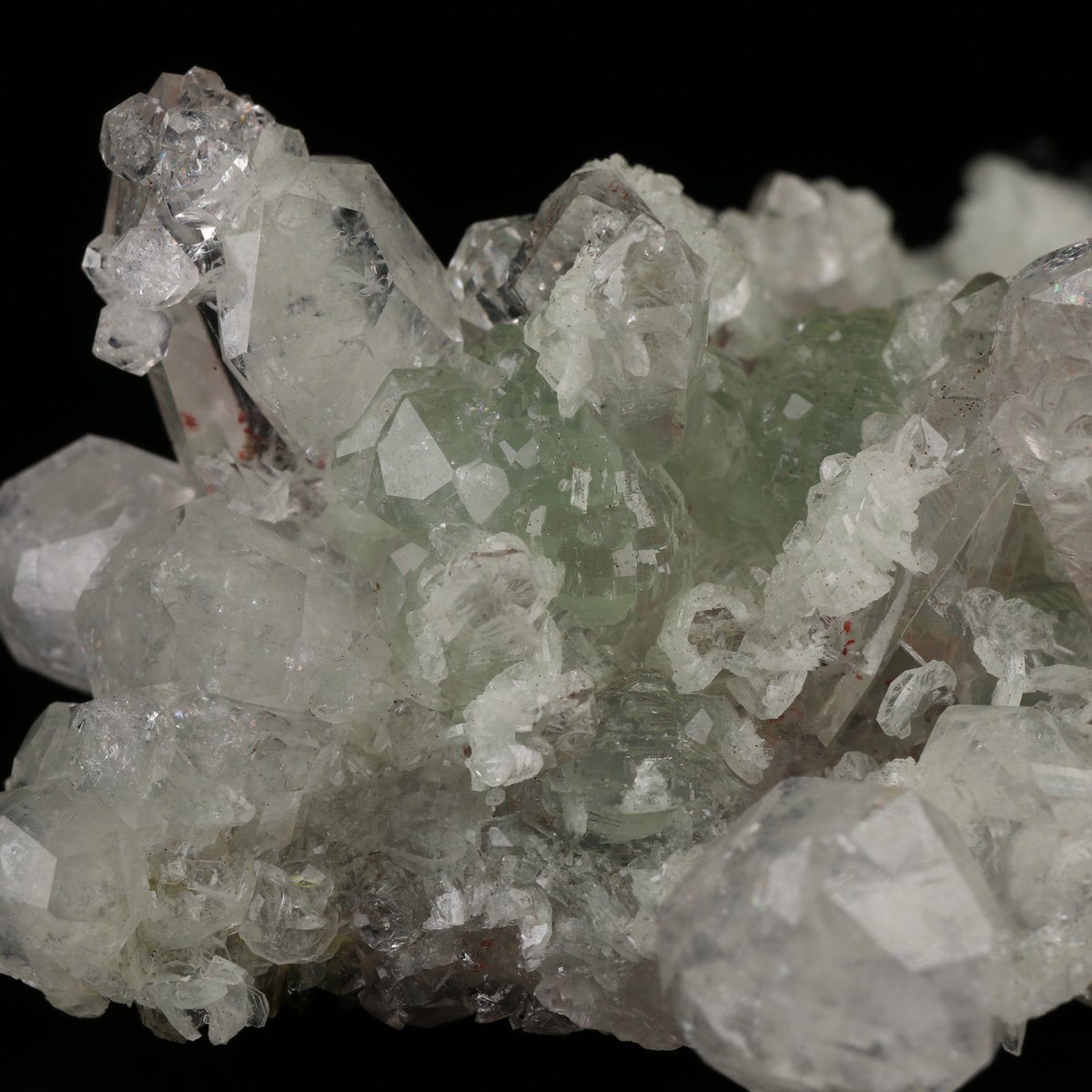 Analcime, Prehnite, Quartz