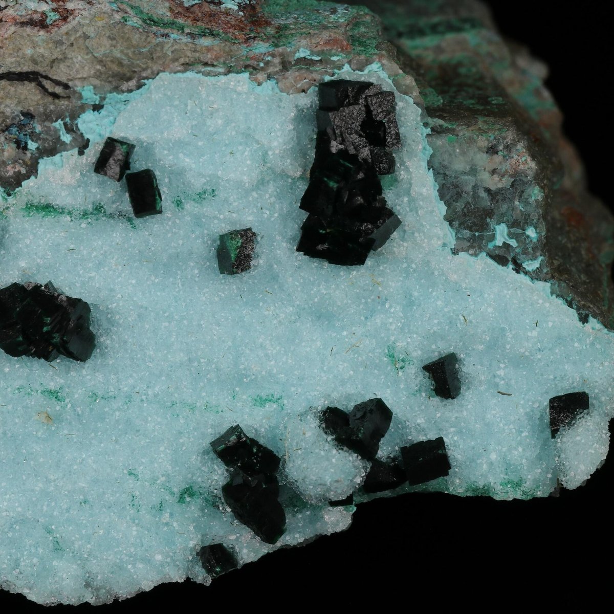 Malachite, Quartz, Chrysocolla