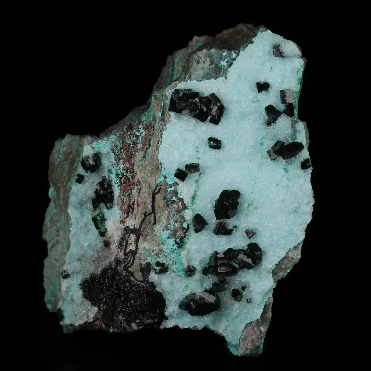 Malachite, Quartz, Chrysocolla
