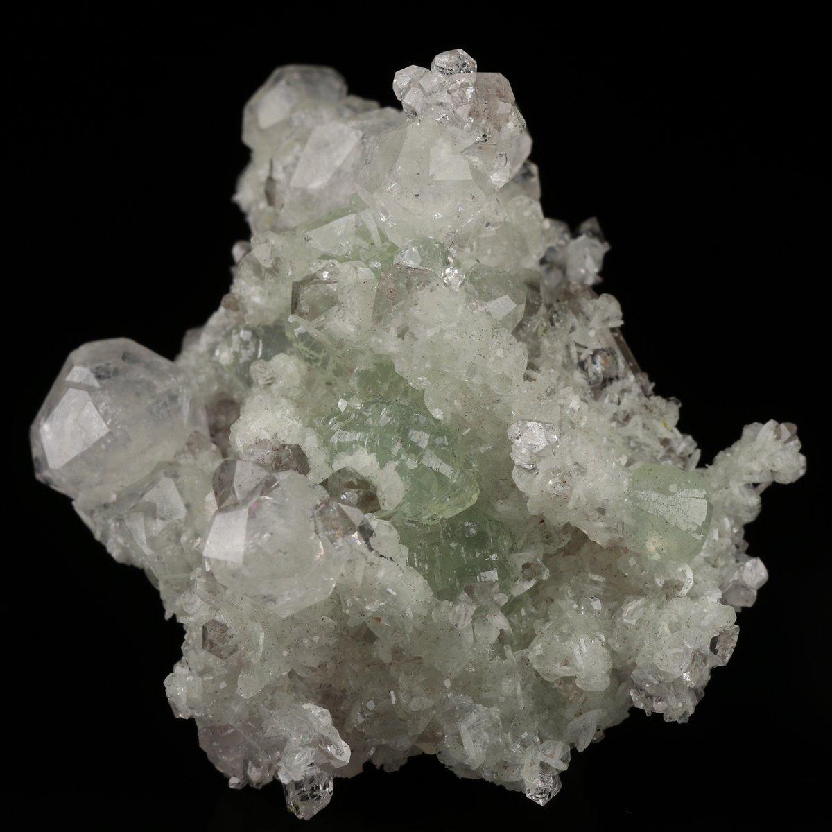 Analcime, Prehnite, Quartz
