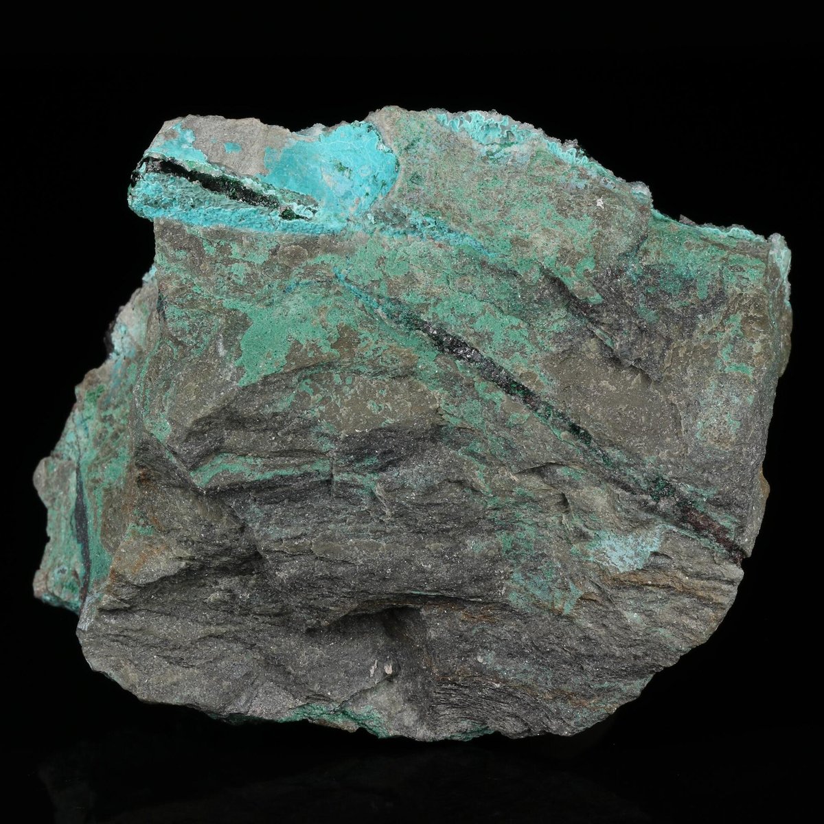 Malachite, Quartz, Chrysocolla