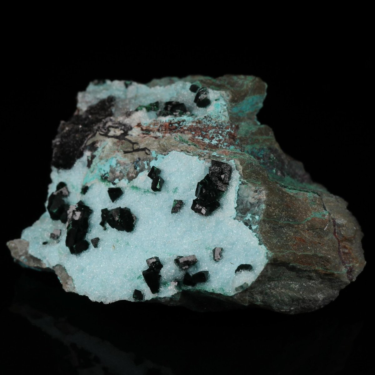 Malachite, Quartz, Chrysocolla