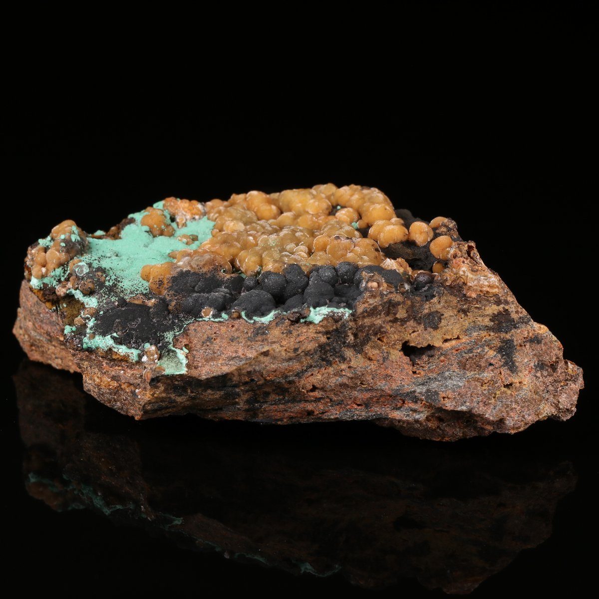Goethite, Smithsonite, Chrysocolla