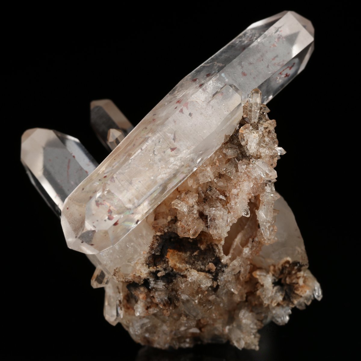 Quartz, Hematite