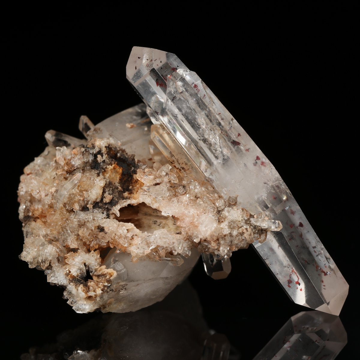 Quartz, Hematite