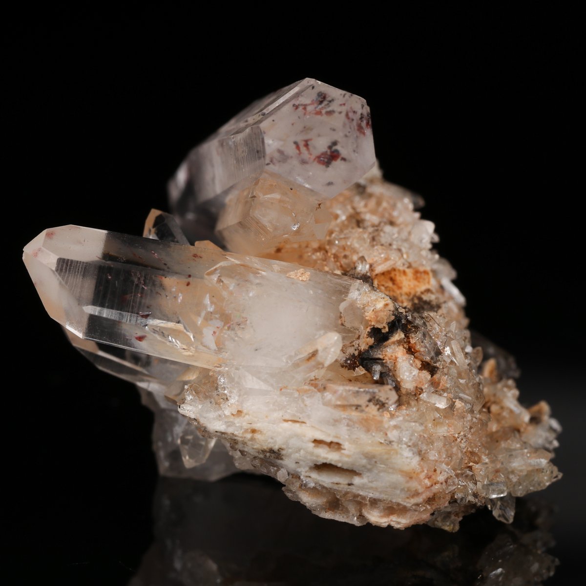 Quartz, Hematite