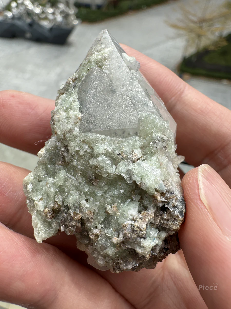 Quartz, Siderite, Augelite, Lazulite