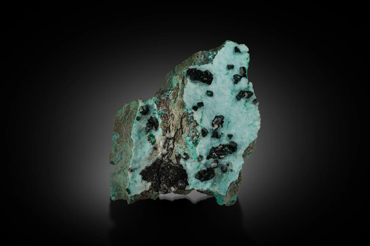 Malachite, Quartz, Chrysocolla