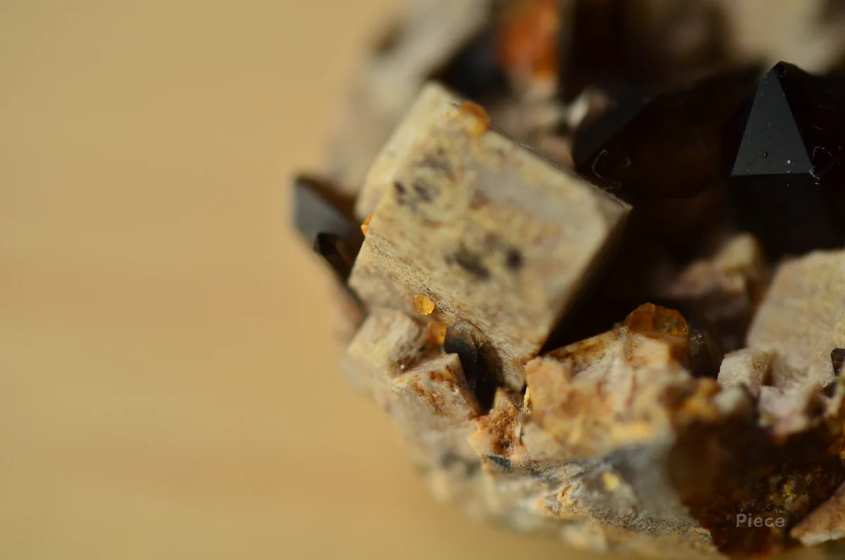 Smoky Quartz, Spessartine, Albite