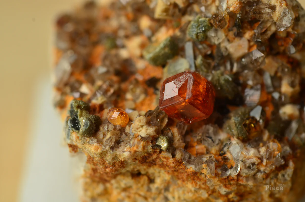 Spessartine, Mica Group, Quartz
