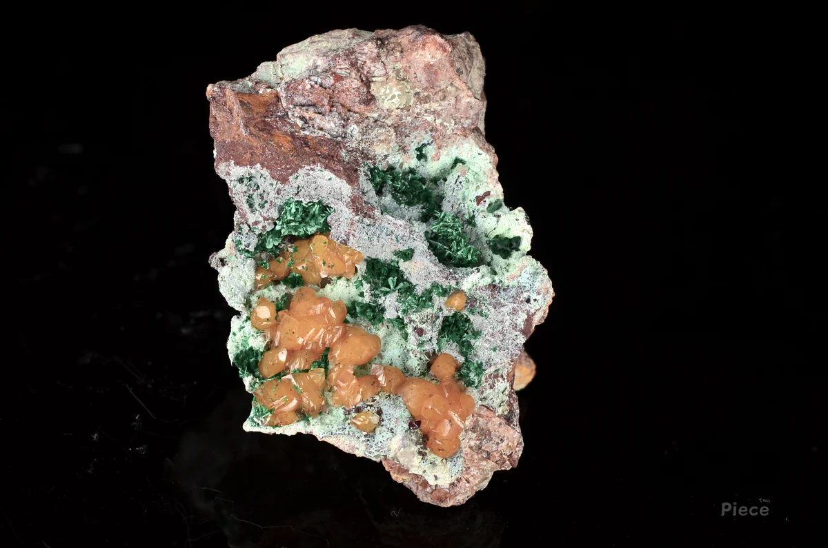 Smithsonite, Malachite, Cuprite