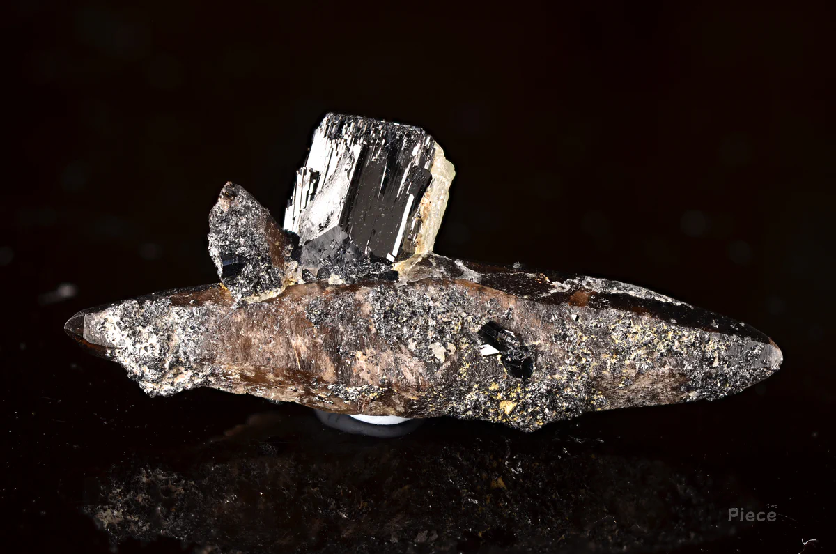 Schorl, Hyalite, Quartz, Cassiterite