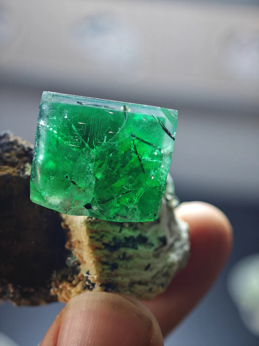 Fluorite, Anorthite, Siderite