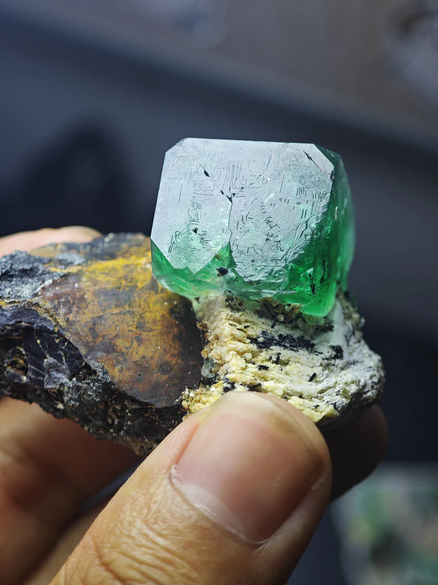 Fluorite, Anorthite, Siderite