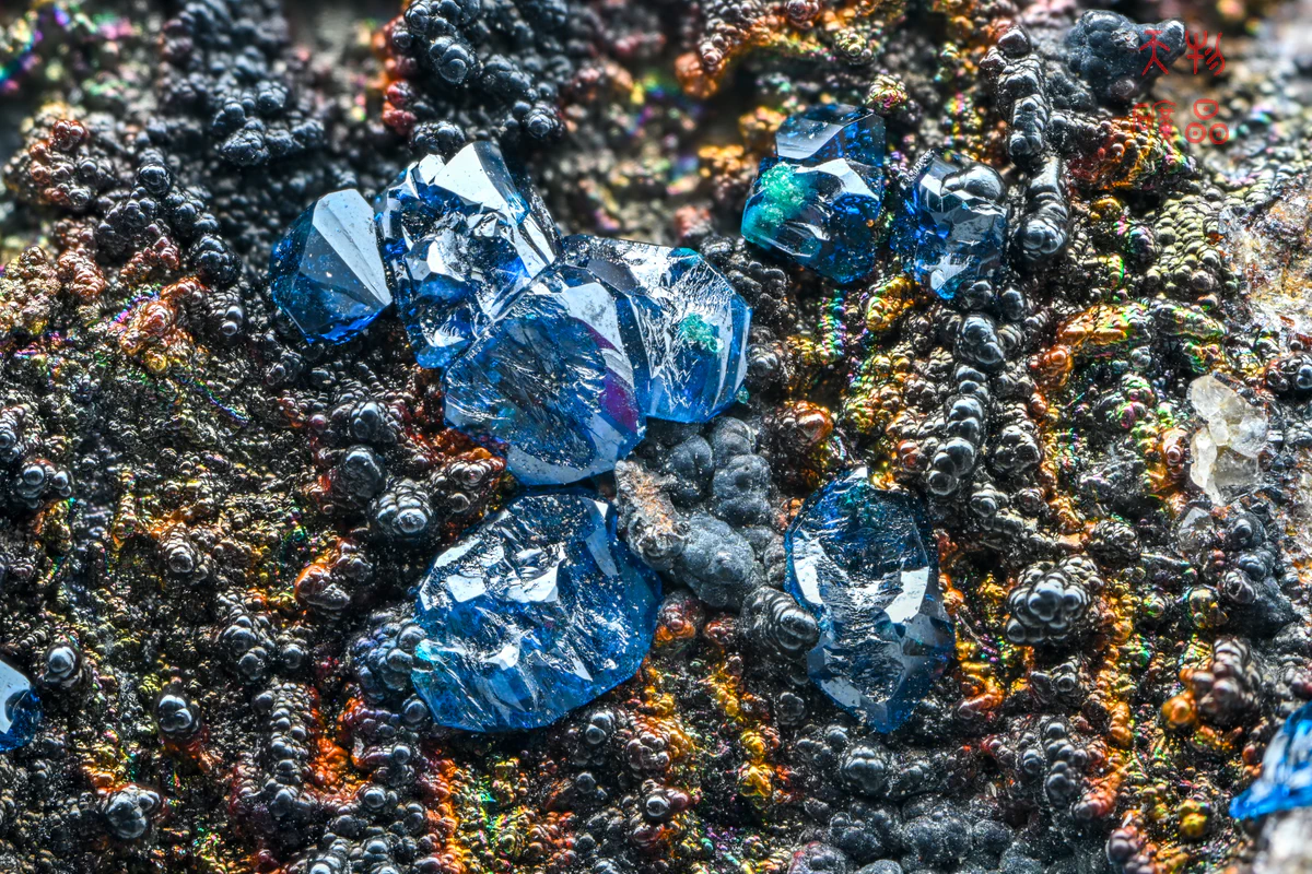 Cornetite, Pseudomalachite, Baryte, Goethite