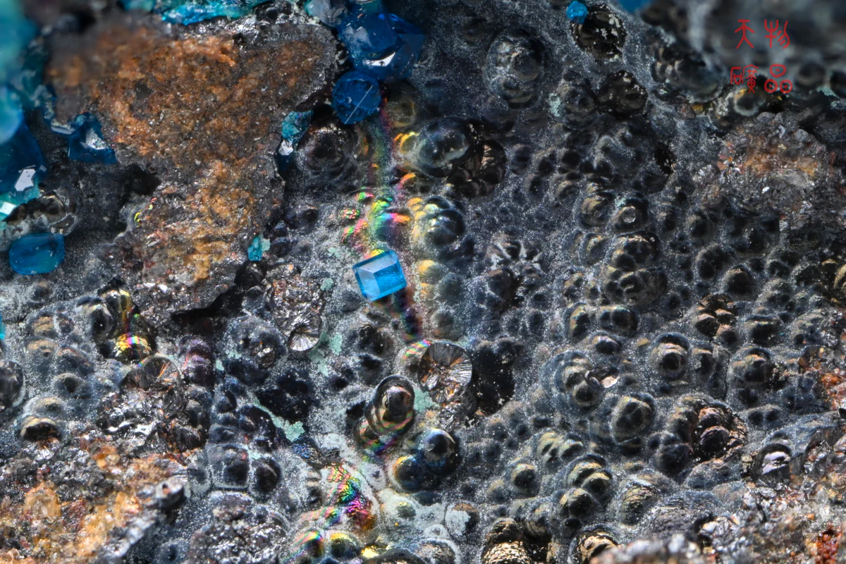 Cornetite, Pseudomalachite, Baryte, Goethite