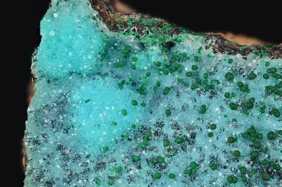 Malachite, Quartz, Chrysocolla