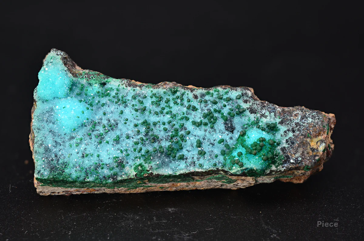 Malachite, Quartz, Chrysocolla