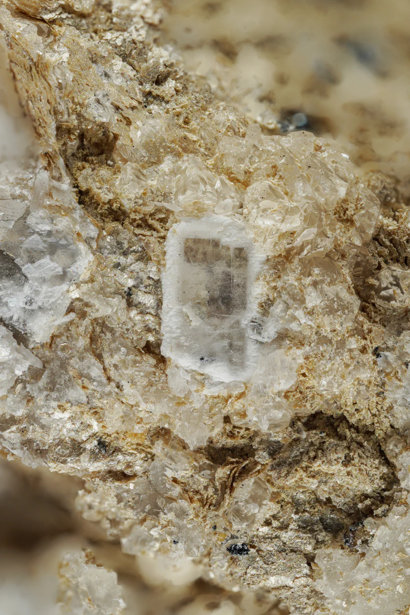 Calcite, Baryte, Bementite, Andradite