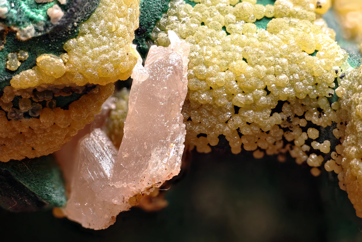 Malachite, Pyromorphite, Cerussite