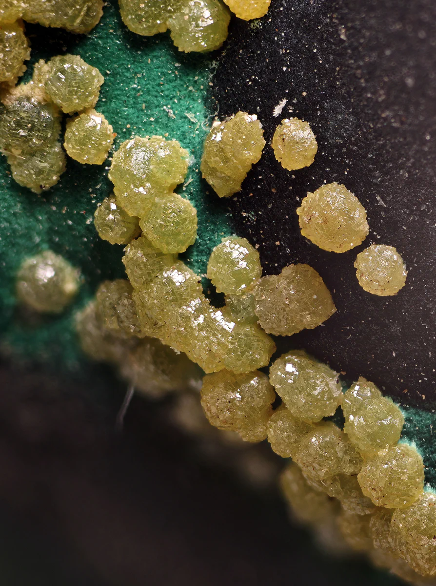 Malachite, Pyromorphite, Cerussite