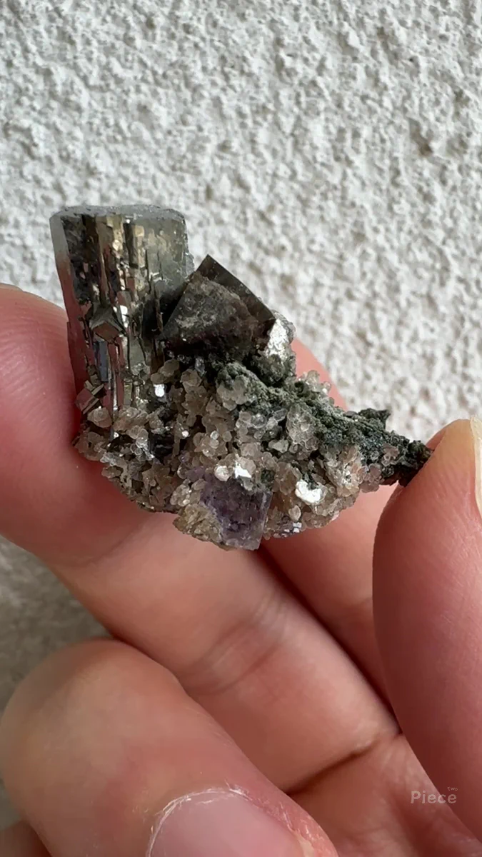 Arsenopyrite, Scheelite, Fluorite